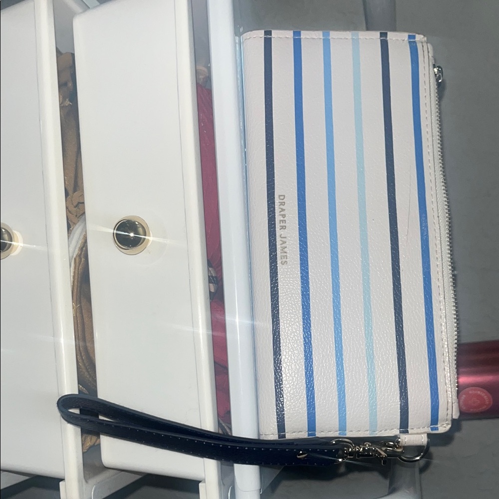 Draper James Multicolor Striped Wristlet